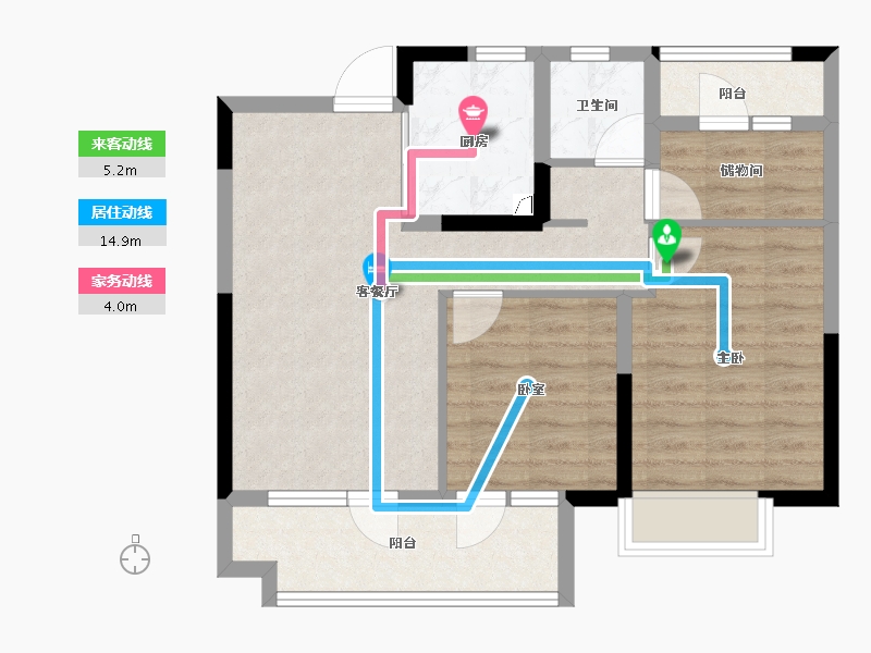 山东省-青岛市-青铁·封华地-71.07-户型库-动静线