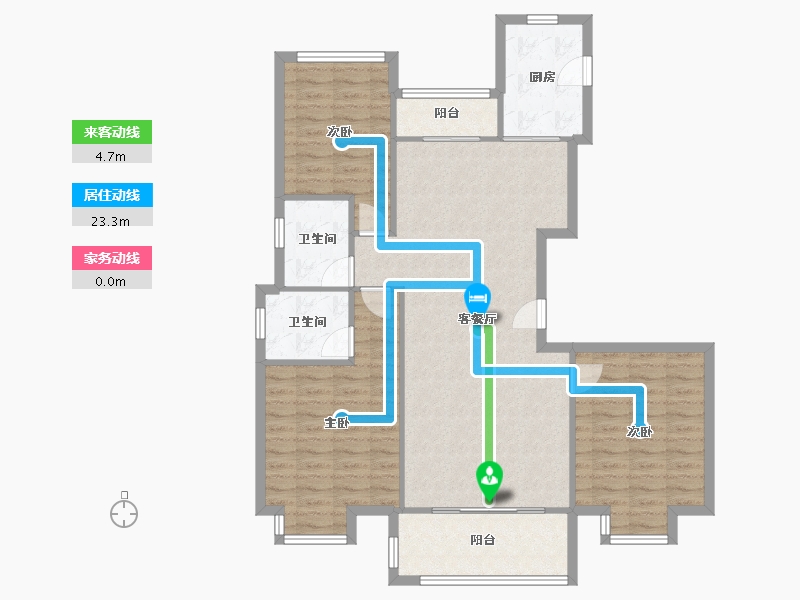 湖北省-黄石市-瑞苑小区-108.35-户型库-动静线