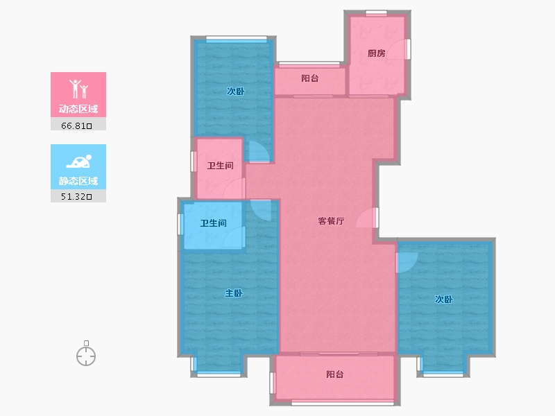 湖北省-黄石市-瑞苑小区-108.35-户型库-动静分区