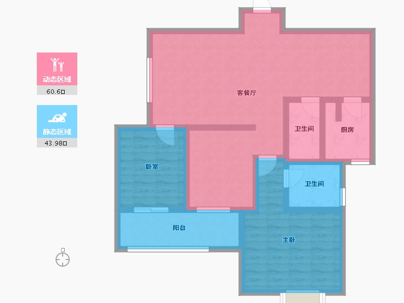 陕西省-西安市-景祥·君悦-92.16-户型库-动静分区