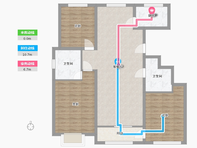 内蒙古自治区-乌海市-京海城-114.00-户型库-动静线