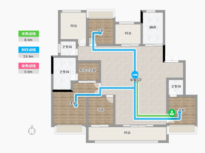 湖南省-长沙市-建发玖洲和玺-166.03-户型库-动静线