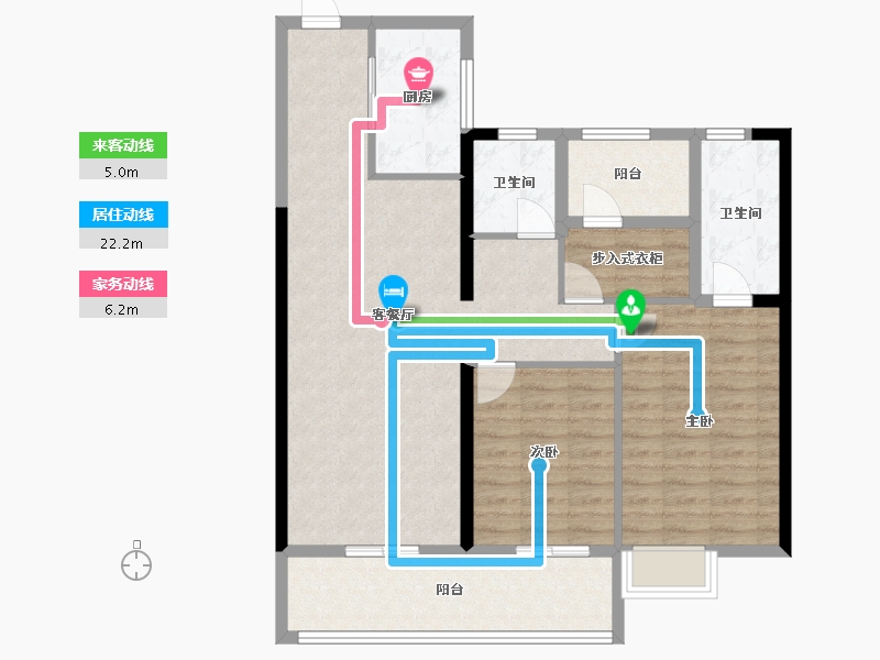 湖南省-长沙市-金地峯范-98.05-户型库-动静线