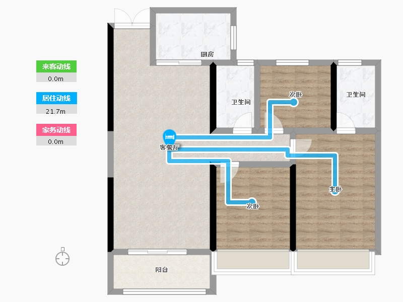 山西省-长治市-德风郡府-96.32-户型库-动静线