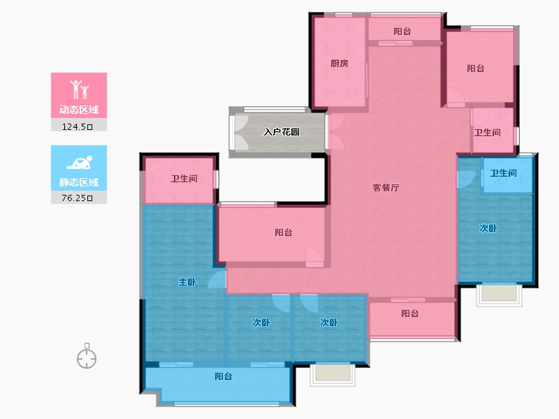 湖南省-长沙市-建工·象山国际-190.00-户型库-动静分区