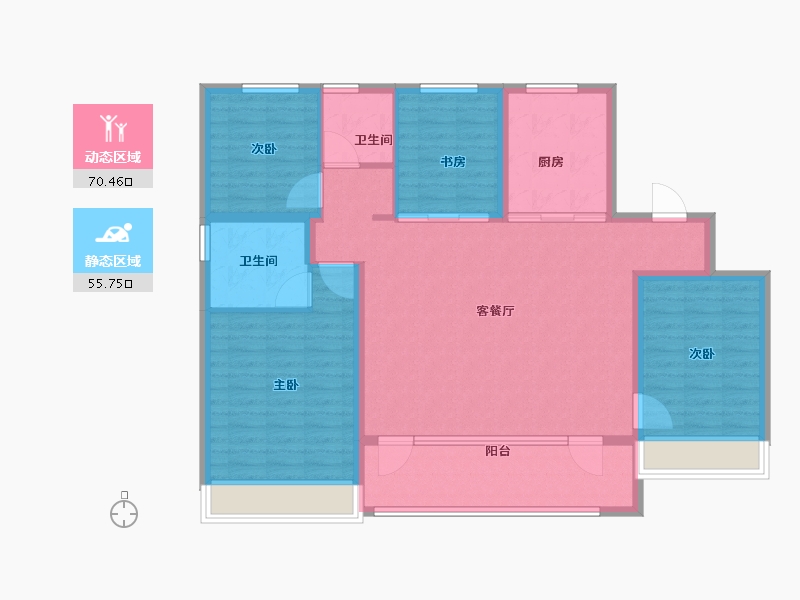 山东省-青岛市-森林公园-114.00-户型库-动静分区