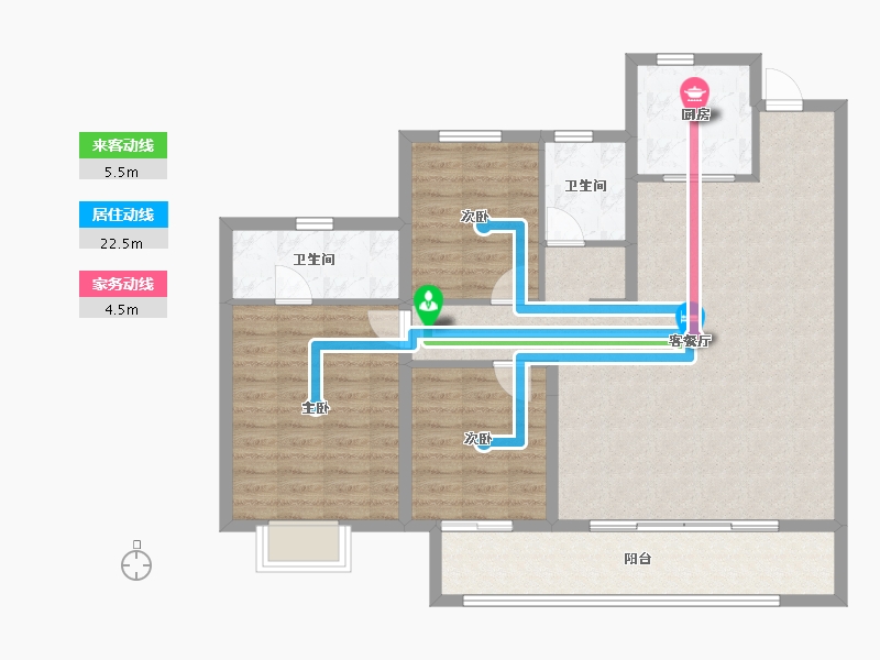 陕西省-西安市-泷悦长安-104.01-户型库-动静线