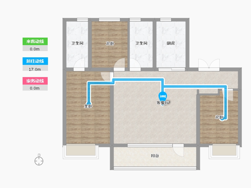 山东省-青岛市-新都学府-97.00-户型库-动静线