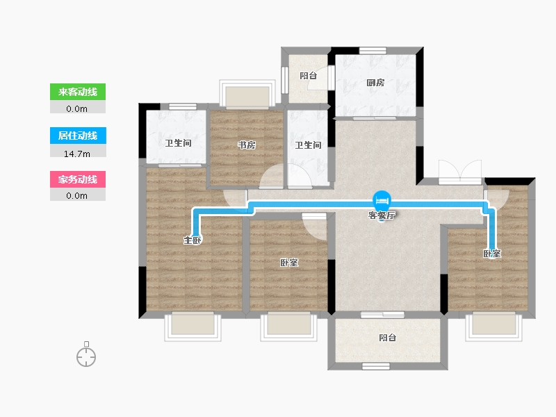 四川省-成都市-兴城人居海棠林语-101.65-户型库-动静线