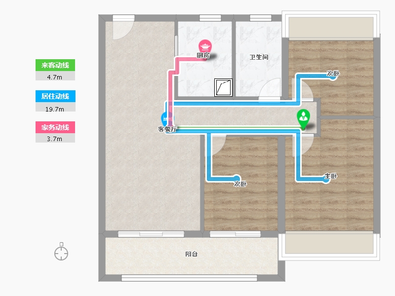 江苏省-苏州市-中海独墅云著-77.25-户型库-动静线