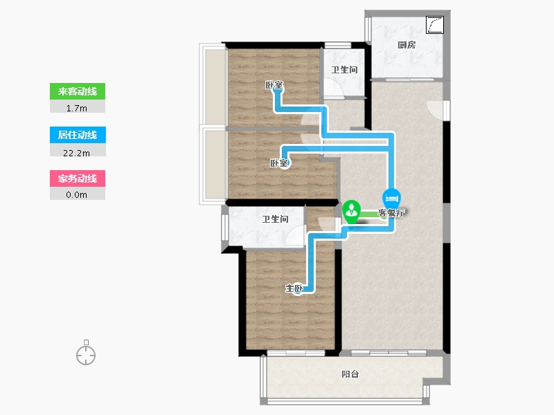 河南省-郑州市-美盛·教育港湾-98.35-户型库-动静线