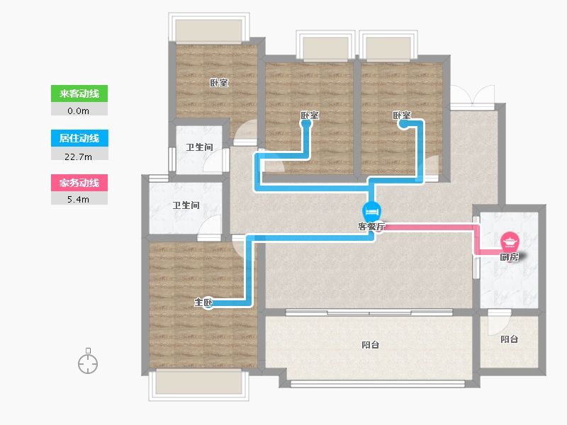 重庆-重庆市-高科江澜-117.05-户型库-动静线