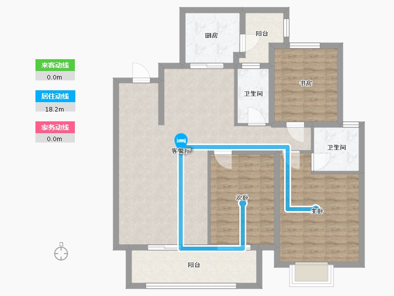 江苏省-扬州市-艺树院-99.00-户型库-动静线