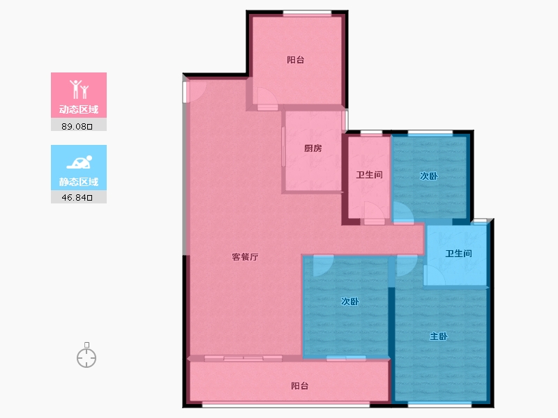 湖南省-长沙市-建工·象山国际-123.37-户型库-动静分区