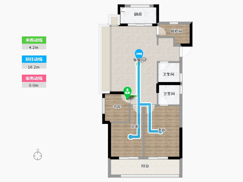 浙江省-金华市-野风广场-93.26-户型库-动静线