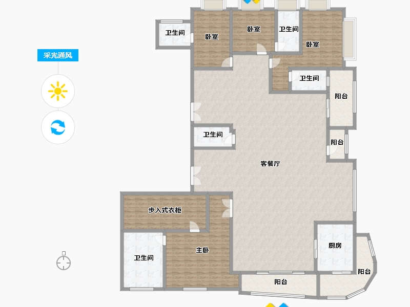 黑龙江省-鹤岗市-招商玺家园-309.92-户型库-采光通风