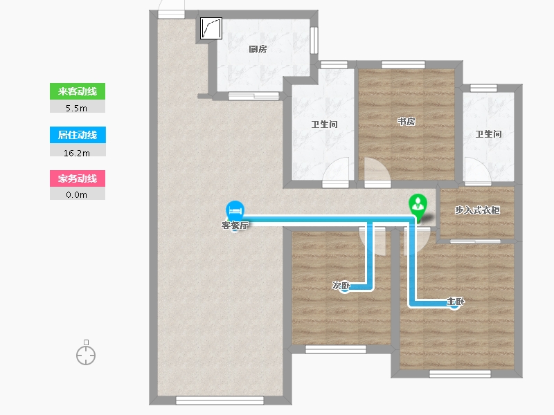 黑龙江省-哈尔滨市-中海天誉-105.00-户型库-动静线