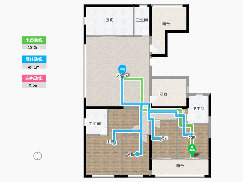 湖南省-长沙市-建工·象山国际-172.92-户型库-动静线