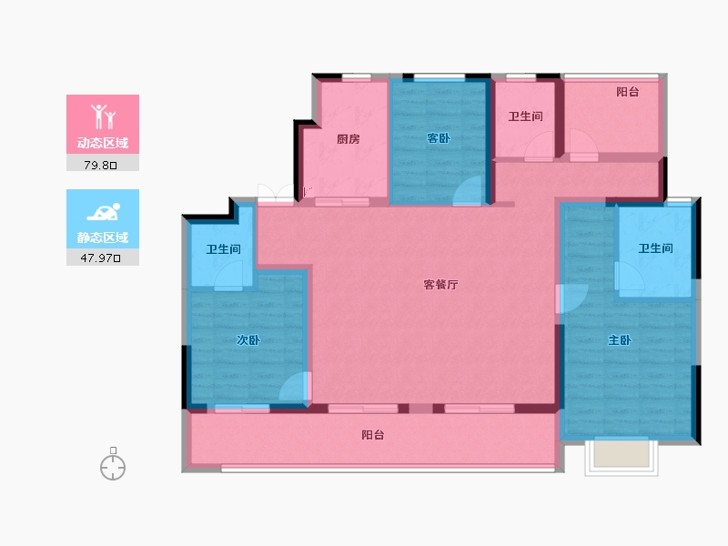 河南省-郑州市-新城·时光印象-114.41-户型库-动静分区