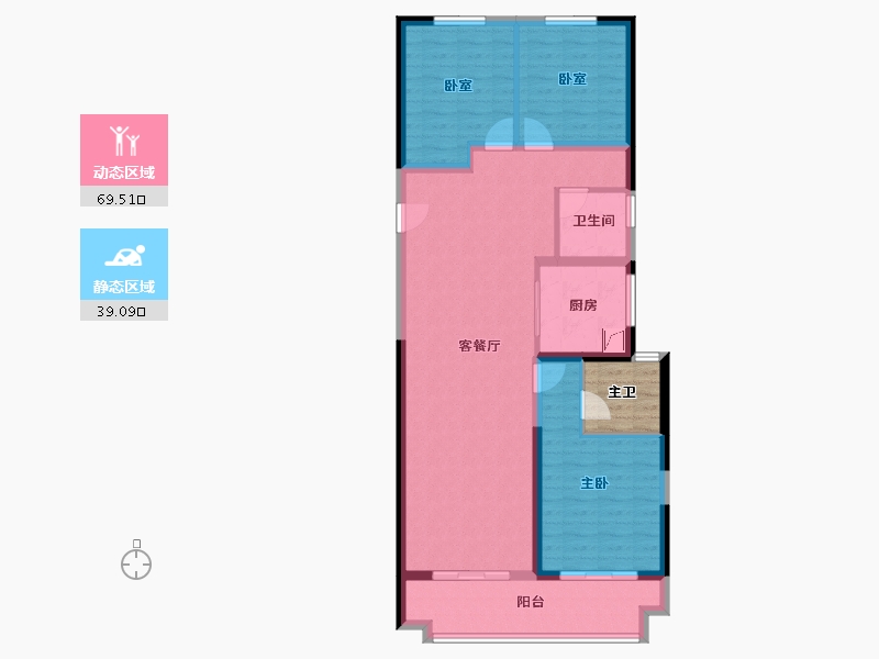 河南省-郑州市-美盛·教育港湾-101.72-户型库-动静分区