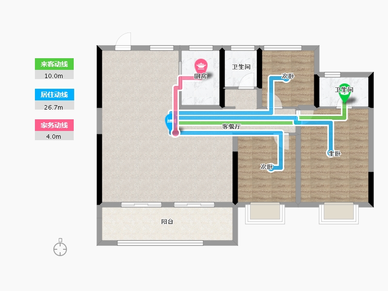 安徽省-合肥市-和悦云锦-104.92-户型库-动静线