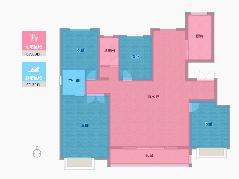 河北省-邯郸市-安联九都漫城二期-135.60-户型库-动静分区