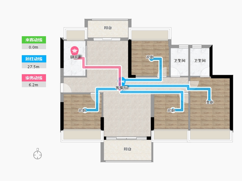 广东省-韶关市-南雄市-104.64-户型库-动静线