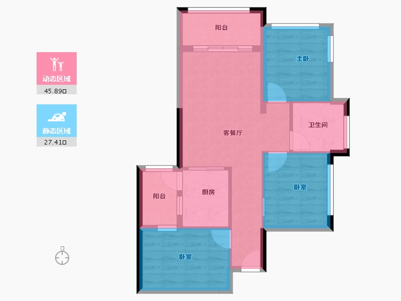 广东省-湛江市-瑞和府-65.30-户型库-动静分区