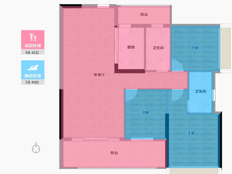 广东省-韶关市-南雄市-97.53-户型库-动静分区