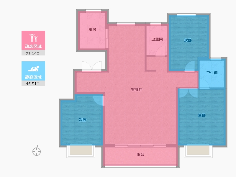 河北省-邯郸市-安联九都漫城二期-108.29-户型库-动静分区