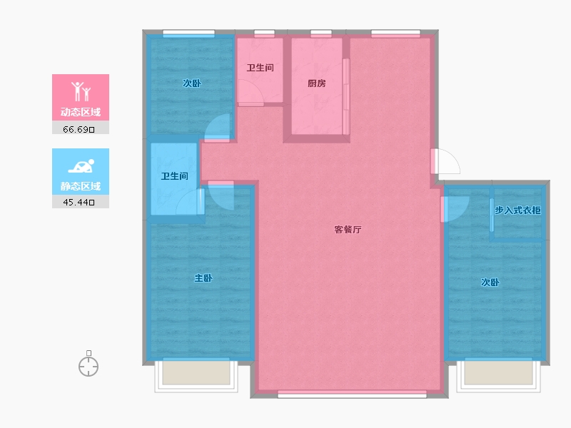 河北省-邢台市-内丘诚园-101.28-户型库-动静分区