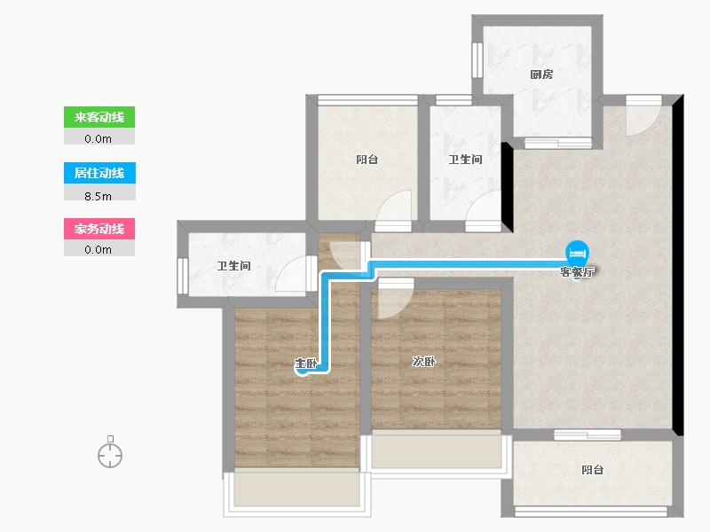 广东省-惠州市-星河冠誉府-71.15-户型库-动静线