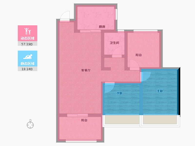 广东省-惠州市-方圆天俊-66.97-户型库-动静分区