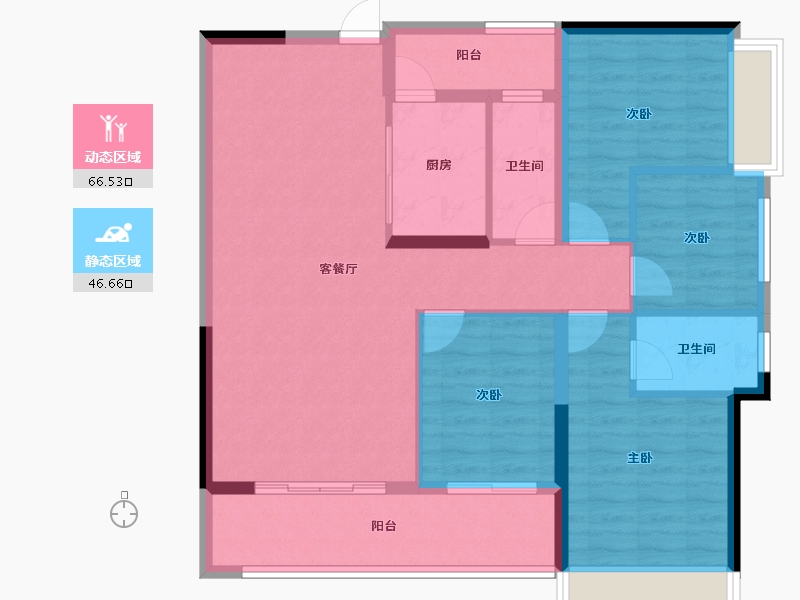 广东省-韶关市-南雄市-101.89-户型库-动静分区