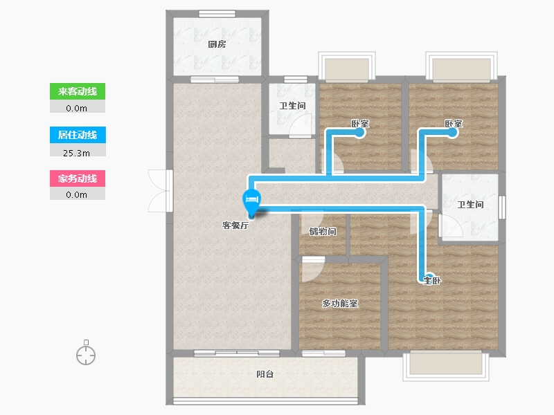 湖南省-长沙市-国欣云境府-115.12-户型库-动静线