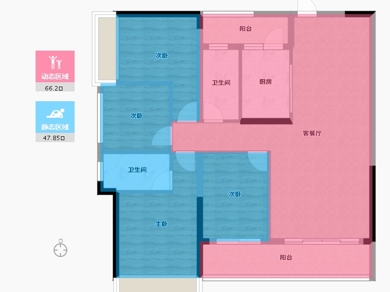 广东省-韶关市-南雄市-102.57-户型库-动静分区