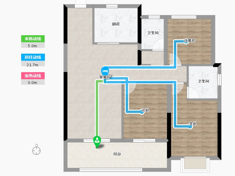 安徽省-合肥市-和悦云锦-96.65-户型库-动静线