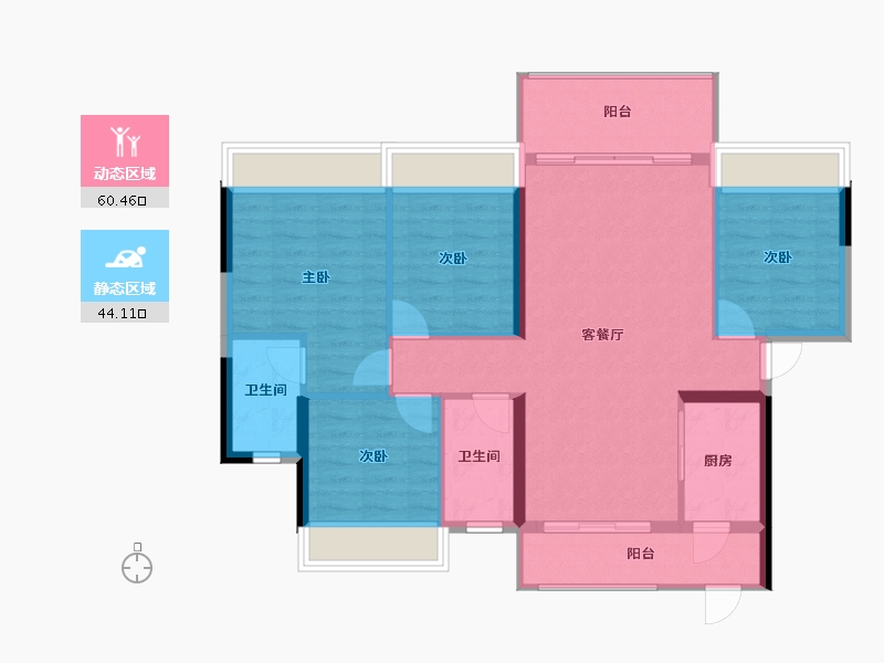 广东省-韶关市-南雄市-95.13-户型库-动静分区