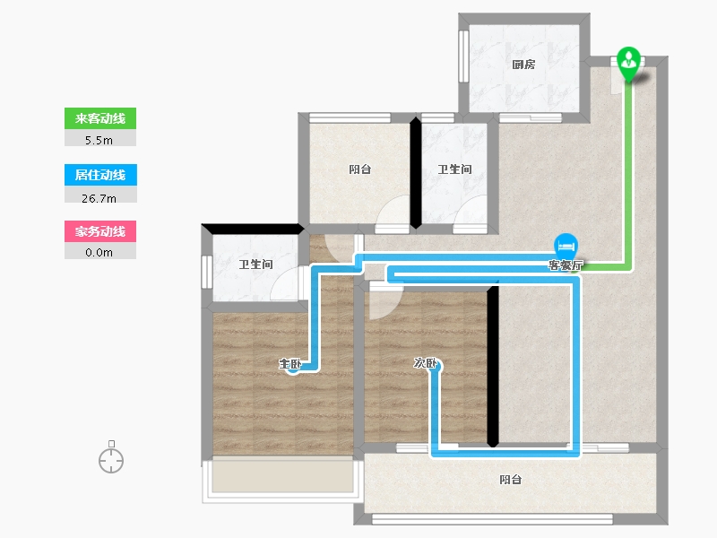 广东省-惠州市-星河冠誉府-83.15-户型库-动静线