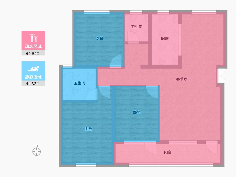 宁夏回族自治区-吴忠市-汇融城-93.92-户型库-动静分区