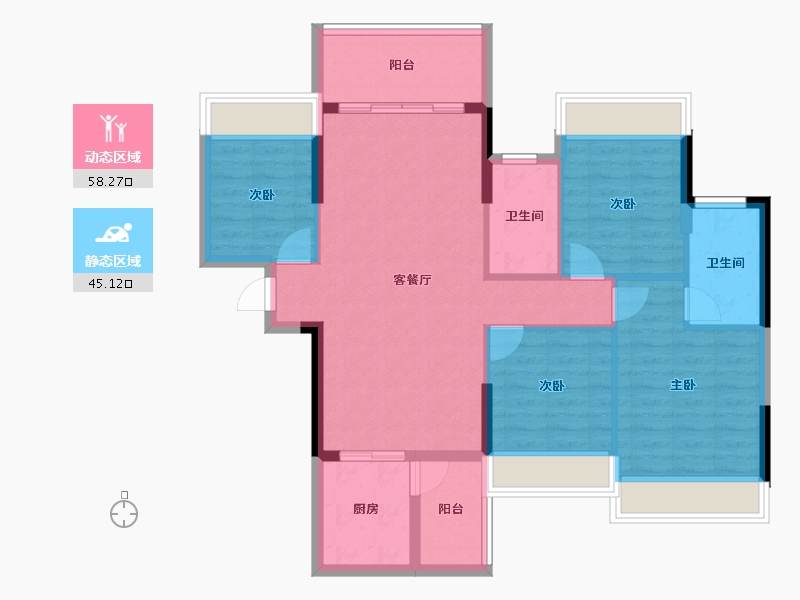 广东省-韶关市-南雄市-92.86-户型库-动静分区