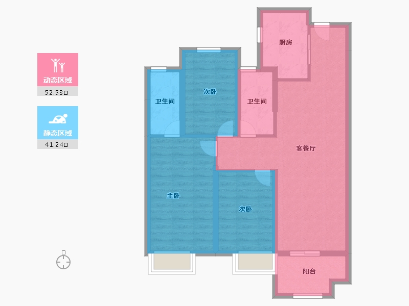 青海省-西宁市-联发悦春山-83.20-户型库-动静分区