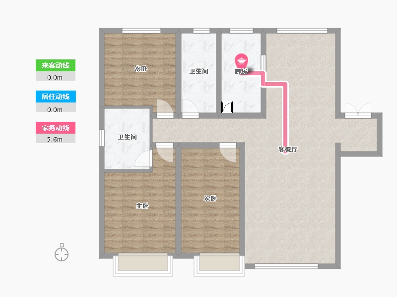 山西省-晋中市-北辰紫苑-120.00-户型库-动静线