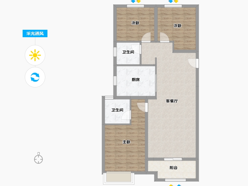 青海省-西宁市-联发悦春山-92.01-户型库-采光通风