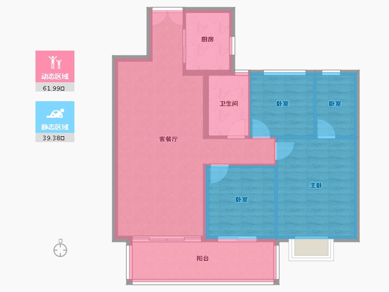 湖南省-长沙市-三一云湖-92.14-户型库-动静分区