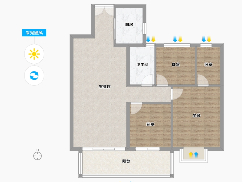 湖南省-长沙市-三一云湖-92.14-户型库-采光通风