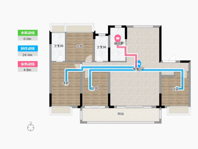 江苏省-镇江市-朱方·崇实里-132.01-户型库-动静线