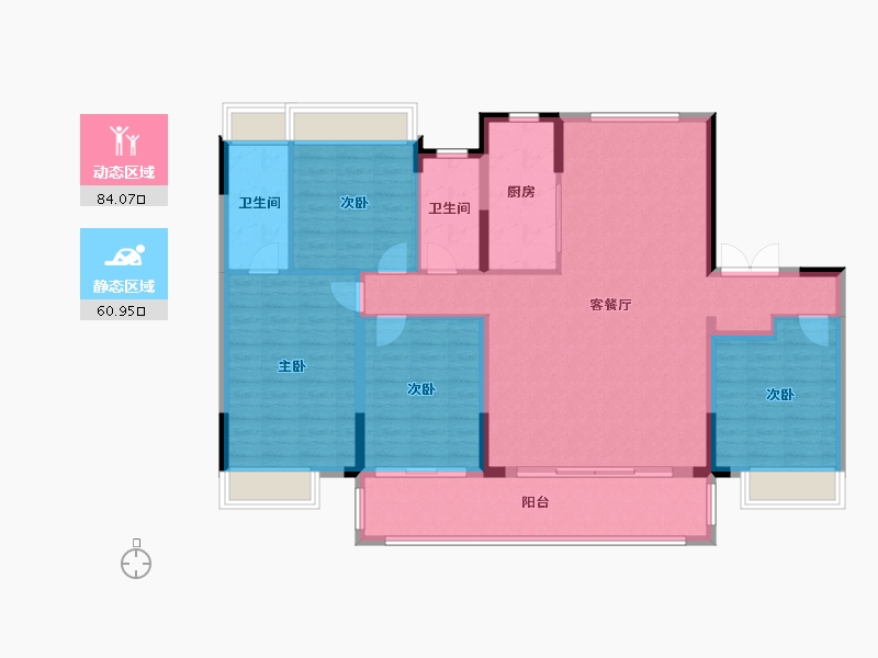 江苏省-镇江市-朱方·崇实里-132.01-户型库-动静分区