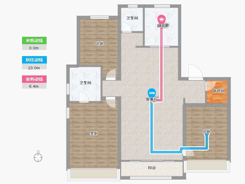 山东省-青岛市-海信松山居-128.86-户型库-动静线