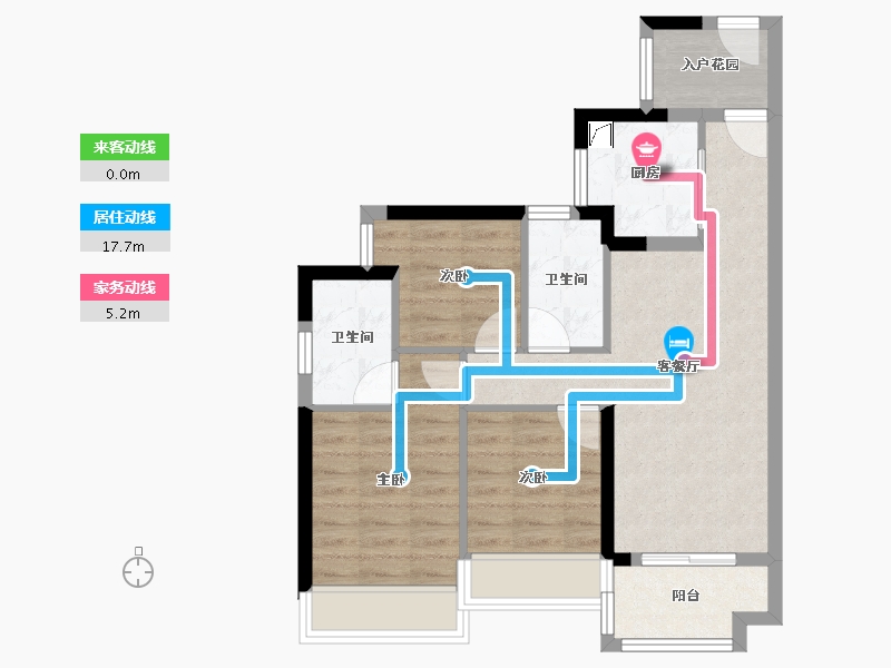 广东省-广州市-万科都会四季-70.00-户型库-动静线